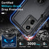 for Motorola Moto G 5G 2024 Case with Screen Protector,Heavy Duty Shockproof Full Body Protective Cover Built in Rotatable Metal Ring Holder Kicks...