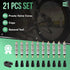 Square1 Presta Valve Core Kit -10 Universally Compatible Presta Valve Cores, 1 Presta Valve Core Removal Tool & 10 Presta Valve Core Caps - Presta...