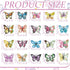 20 Pcs Butterfly Diamond Painting Keychains Kit 5D Butterfly DIY Diamond Key Chain Single Side Floral Hanging Diamond Painting Ornament Kits for S...