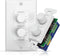 PyleHome in-Wall Speakers, Dual Knob and Independent Volume Control Plate, 120W Load Handling, Dual Stereo Channel Control, Smooth Rotary Knobs, U...