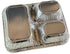 Disposable Aluminum Foil Tray with Paper Board Lids (Pack of 20 sets) – 3 Compartment Foil Pan...
