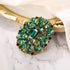 BriLove Women's Stunning Emerald Cut Square Crystal Rhinestone Marquise Cluster Brooch Pin for Wedding Party Prom...