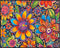 Posterizer 1 pcs- psychedelic funky hippie colorful flowers 1-Fantasy & Fiction Art-Retro Art- Living Room Bedroom Decor- unframed wall art...