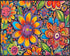 Posterizer 1 pcs- psychedelic funky hippie colorful flowers 1-Fantasy & Fiction Art-Retro Art- Living Room Bedroom Decor- unframed wall art...