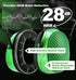 PROHEAR EM038 Ear Protection Safety Earmuffs for Mowing, 28dB Noise Reduction Passive Hearing Protector, Compact Foldable Headset for Shooting Con...