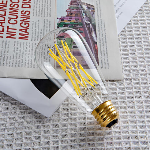16W Dimmable ST64 Led Bulbs 5000K Daylight White Light Bulbs with 90+ Cri, E26 Base,Clear Glass,1920 lumen,Pack of 4...
