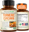 Turmeric Curcumin with Black Pepper Extract (Bioperine) & Organic Tumeric Vegan Joint Support Supplement. 95% Curcuminoids Turmeric Supplement for...