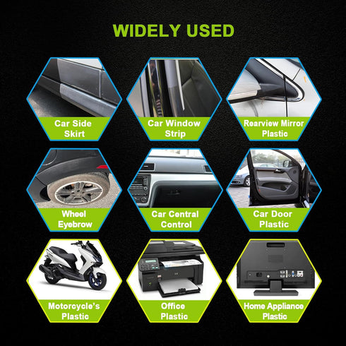 FOLLOWIN Plastic Restorer for Cars - Black Trim Restorer & Ceramic Coating, Resists Water, UV Rays, Dirt, Not a Dressing, Hydrophobic Protection, ...