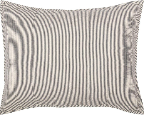 VHC Brands Hatteras Seersucker Blue Ticking Stripe Standard Sham 21x27...
