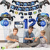 12th Birthday Decorations for Kids-Gaming Party Decorations for Gamer-HAPPY BIRTHDAY Gaming Banner Video Game Table Cover Controller Balloon Cake ...