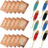 24 Pack Vintage Feather Pens and Sticky Notes Set 12 Pcs Feather Quill Ballpoint Pens Bulk 12 Pad 3x4 Sticky Notes Feather Pens Set for Writing Ki...