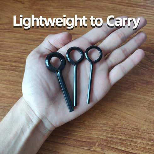 10 Pack 5/32" Hex Dogging Key w/Full Ring Loop, Metal Allen Wrench Door Key, Hexwrench Hexagon Key Set for Exit Device(BK10P532)...