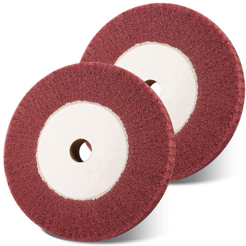 6 Inch Bench Grinder Polishing Wheel, 320 Grit Tight Weave Tough Polishing Burnishing Wheel, Great for Refurbishing Golf Clubs Metal Copper, Perfe...
