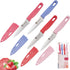 4 Pieces Kitchen Knife Set Stainless Steel Blade, Paring knife for Fruit and Vegetable with Matching Covers Colorful Combo Lovely Pink Color Gift ...