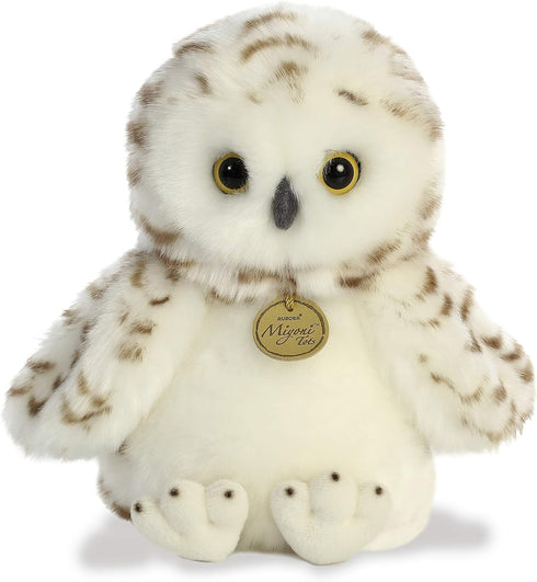 Aurora® Adorable Miyoni® Tots Snowy Owlet Stuffed Animal - Lifelike Detail - Cherished Companionship - White 10 Inches...