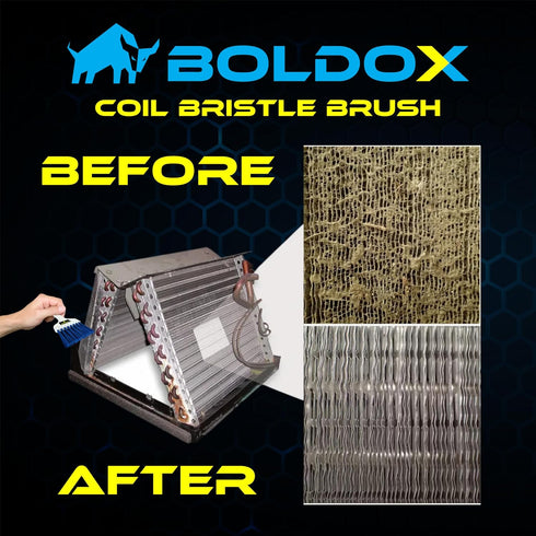 AC Coil Brush Fin Cleaner for Air Conditioner - Whisk Brush Fin Combs for A/C Cleaning - Condenser Brush for Refrigerator Coil Cleaning - Condense...