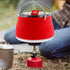 Collapsible Travel Kettle Pot with Lid - 1L Red Portable Water Boiler Tea Maker for Camping Gas Stove...