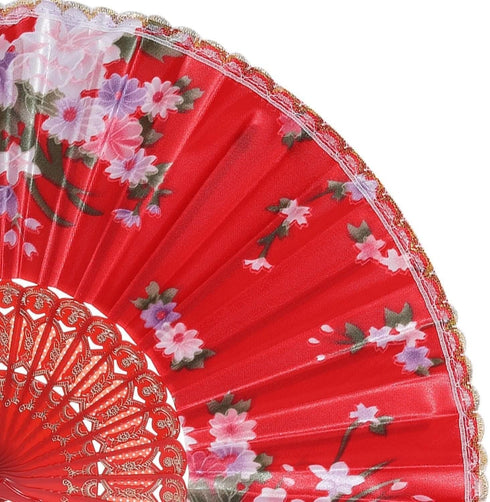 8 PCS Floral Hand Fans, Spanish Folding Hand Fan, Flower Dancing Fans,Summer Handheld Folding Fans Party Favors for Girls Women (8 Pack, Flower Pa...