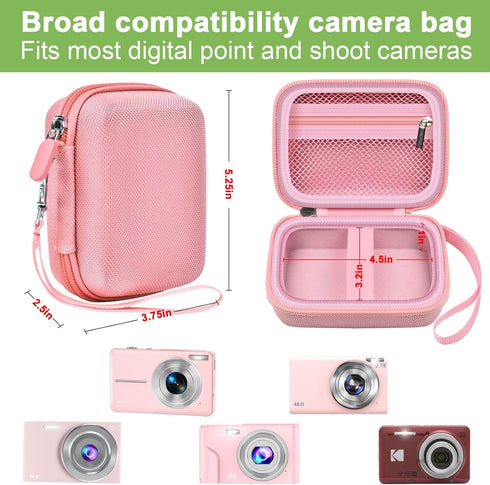 Digital Camera Case Compatible with VAHOIALD FHD 1080P/ for CAMKORY Digital Point and Shoot/for KODAK PIXPRO FZ45-BK 16MP Vlogging/for IWEUKJLO/fo...