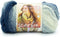 Lion Brand Yarn Scarfie Yarn, Blue/Cream......