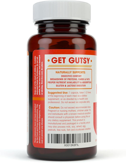 Digestive Enzymes Complete - Advanced Multi Enzyme Supplement for Better Digestion & Absorption. Help Gas Relief, Discomfort, Bloating, IBS, Glute...