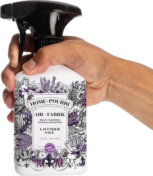 Home-Pourri Air + Fabric Multi-Purpose Odor Freshener Spray, Lavender Sage, 11 Fl Oz - Lavender and Sage...