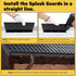 4 Pack Aluminum Gutter Valley Splash Guard,Keep Water from Overshooting The Gutter,for Valley,Corner,or Straight,10 inch Each Piece,Grey...