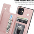 Bocasal Crossbody Wallet Case for iPhone 11 Credit Card Holder PU Leather Kickstand Shockproof Detachable Cross Body Strap Lanyard Magnetic Closur...
