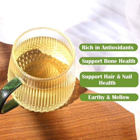 FullChea - Horsetail Tea, 1.5g X 30 Count - Premium Dried Horsetail Herb For Hair & Nail - Non-GMO - Caffeine-free - Natural Cola De Caballo Hierb...