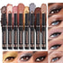 8 Colors Eyeshadow Stick, Matte Professional Long Lasting Smooth Bright-Colored Contouring and Highlight Cream Eyeshadow Stick, Metallic Glitter E...