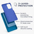 kwmobile Case Compatible with Samsung Galaxy A52 / A52 5G / A52s 5G Case - TPU Silicone Phone Cover with Soft Finish - Blue Reef...