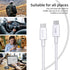 60W USB C to C Fast Charging Cable High Power Fast Charger Cord Compatible with 15 iPhone Series, 4FT Cable Daily Charging for Home Office...