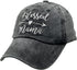 Women's Baseball Hat Blessed Mama Faith Embroidered Vintage Distressed Dad Cap Black...
