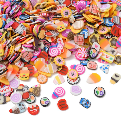 Airssory 3000 Pcs Handmade Polymer Clay Food No-Hole Slice Beads for Jewelry Making DIY Craftings...