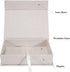 4x6 Linen Photo Storage Box - Ideal for Preserving and Organizing Your Precious Photos, Certificates, Scrapbooking Supplies, Keepsakes, and Jewelr...