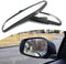 2 PCS Car Rearview Mirror Blind Spot Mirror, 5.23" x 1.18" ABS Shell Adjustable Convex Reversing Auxiliary Mirror, 3M Adhesive Backing for Easy In...