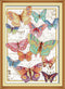 Maydear Cross Stitch Kits Stamped Full Range of Embroidery Starter Kits for Beginners DIY 12×12 inch - (Butterflies, 11CT)......