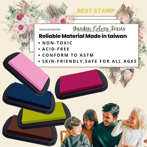 Washable Ink Pad, Best Stamps for Kids, Kids Crafts, Paw Print Kit, Baby Footprint Kit, Stamp Pads on Scrapbooking, Fingerprint Ink Pad, Easy to W...