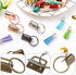 Furge 72 Pieces Key Fob Hardware Set Including 24 Wristlet with Keyring, Colorful Leather Keychain Tassel and Swivel Snap Hooks for Supplies, 6 Co...
