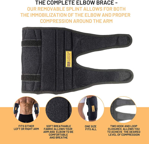 Everyday Medical Cubital Tunnel Elbow Brace for Tendonitis and Tennis Elbow For Women, Adjustable Tennis Elbow Brace For Men, Golfers Elbow Suppor...