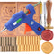 Eucalyptus Wax Seal Stamp, HOSEALING 40 Pcs Bronze Gold Sealing Wax Sticks with Glue Gun, Eucalyptus Wax Seal Stamp, Wax Seal Pen, Gold Sealing Wa...