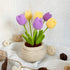 Lily's Lyric Flower Crochet Kit | Tulip Flowerpot | Step-by-Step Video Tutorial for Adults Teenagers | DIY Home Decoration Craft Gift Idea Purple&...