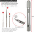 The Beadsmith Bead Reamer Set – 3 Interchangeable Diamond Coated Tips – Anodized Aluminum Hollow Handle for Storage – Tools for Opening & Enlargin...