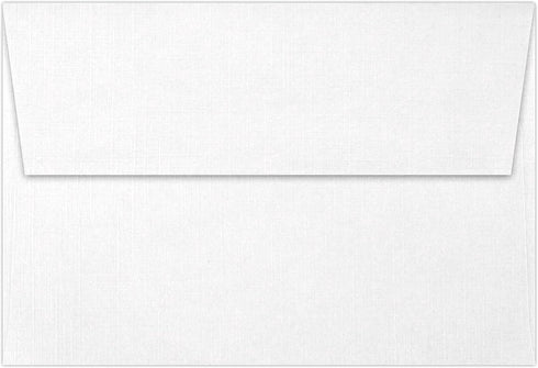 LUXPaper A4 Invitation Envelopes | Peel & Press | 4 1/4" x 6 1/4" | White Linen | 80lb. Text | 50 Qty...