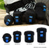 JJC Neoprene Mirrorless Lens Pouch Bag Compact Case Protector for Canon EF-M 22mm Sony E 16-50mm SELP1650 Fuji XF 27mm F2.8 18mm F2 Nikon Z 16-50m...