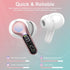 Wireless Earbuds Bluetooth 5.3 Headphones, 40H Playback HiFi Stereo Ear Buds with LED Display, ENC Noise Cancelling Earbuds, IP7 Waterproof in-Ear...