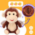 Easfan Talking Monkey Repeat What You Say Electric Nodding Plush Funny Interactive Speaking Toys Buddy Birthday Gifts for Kids Toddlers Brown,7’’...