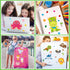 JULMELON 24 Sheets Make a Face Stickers for Kids, Make Your Own Animal Stickers, Classroom Fantasy Animal Mix and Match Sticker Sheets for Boys Gi...