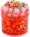 Red Jelly Cube Crunchy Slime, Soft Non-Stick Clear Crystal Slime, Stress Relief Toy for Girls and Boys, for Kids Party Favors Gifts Ideas, Birthda...
