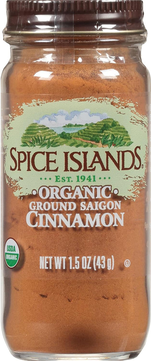Spice Islands Organic Ground Cinnamon, 1.5 Ounce...